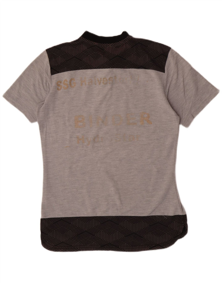 Puma Mens Graphic T-Shirt Top Medium Grey Colourblock Cotton