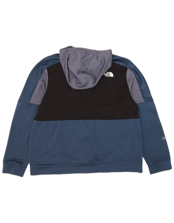 A North Face férfi cipzáras kapucnis pulóver XL kék színû poliészter