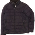 Zara Polstret Herrejakke UK 40 Large Navy Blue Polyester