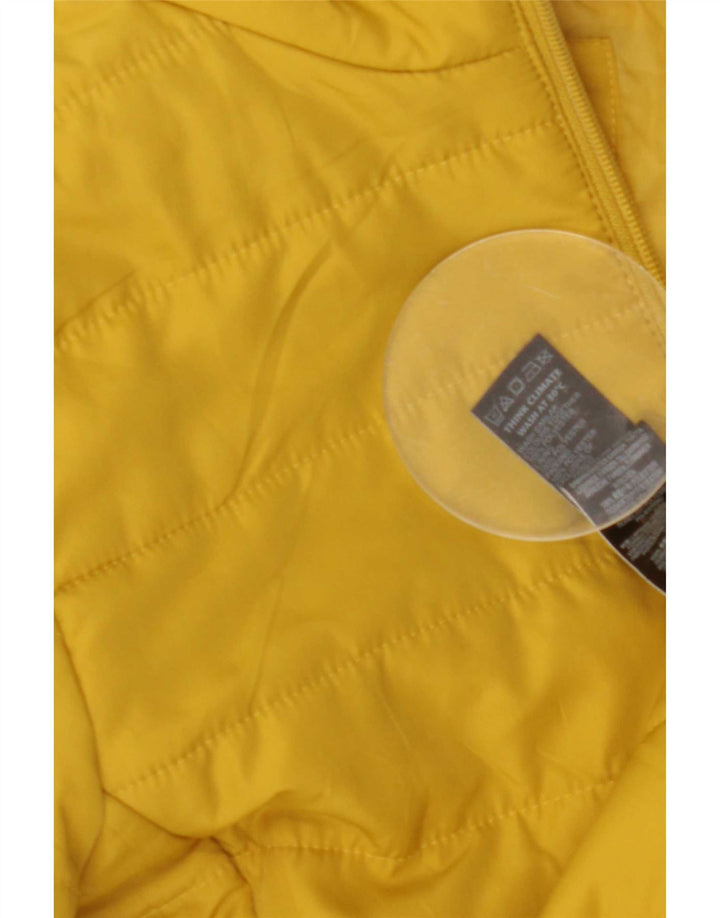 Marks & Spencer Chaqueta acolchada para mujer UK 10 Small Amarillo Poliéster
