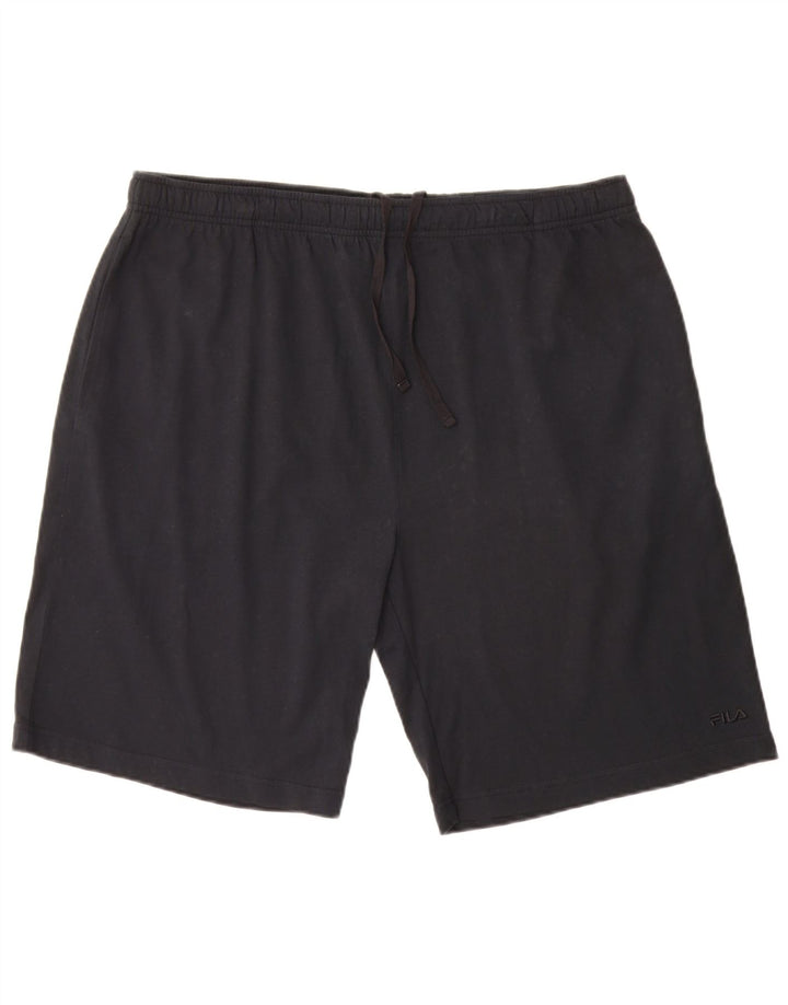 Fila Mens Sport Shorts 2XL  Navy Blue Cotton