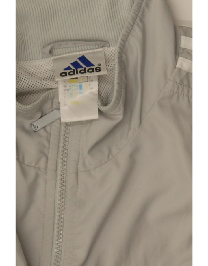 Giacca da tuta da uomo Adidas UK 42/44 Large Grigio Poliestere