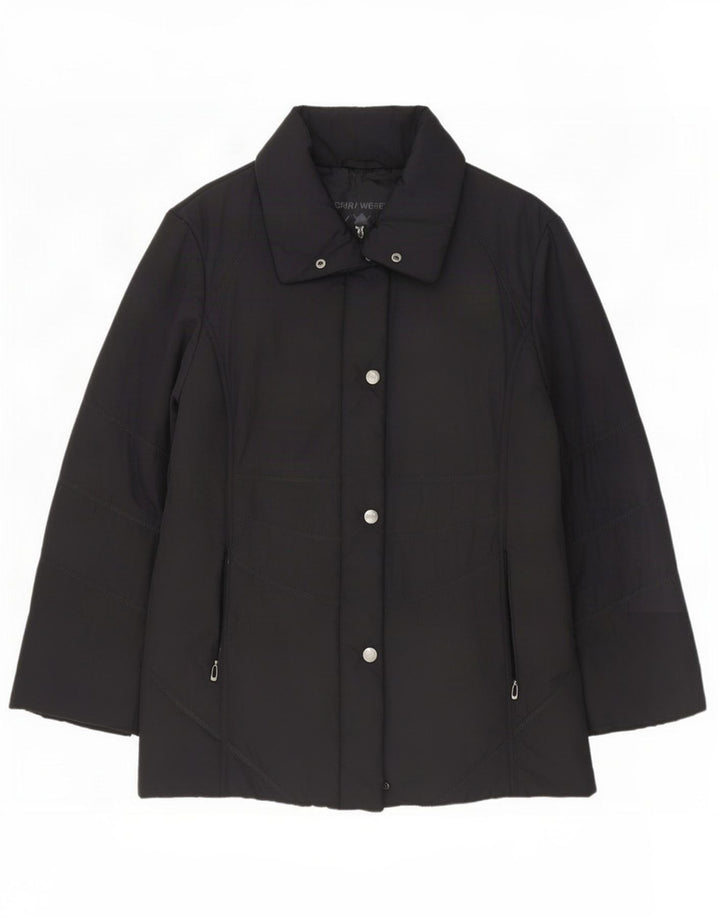 Gerry Weber Dame Polstret Jakke UK 14 Large Black