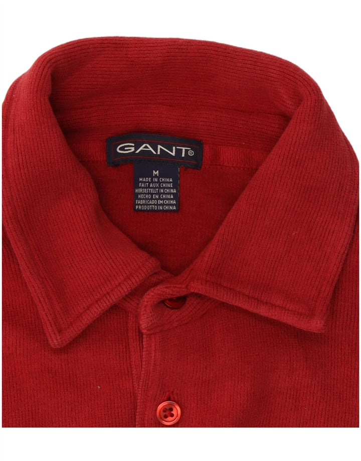 Gant Herren-Polo-Pullover aus mittelroter Baumwolle