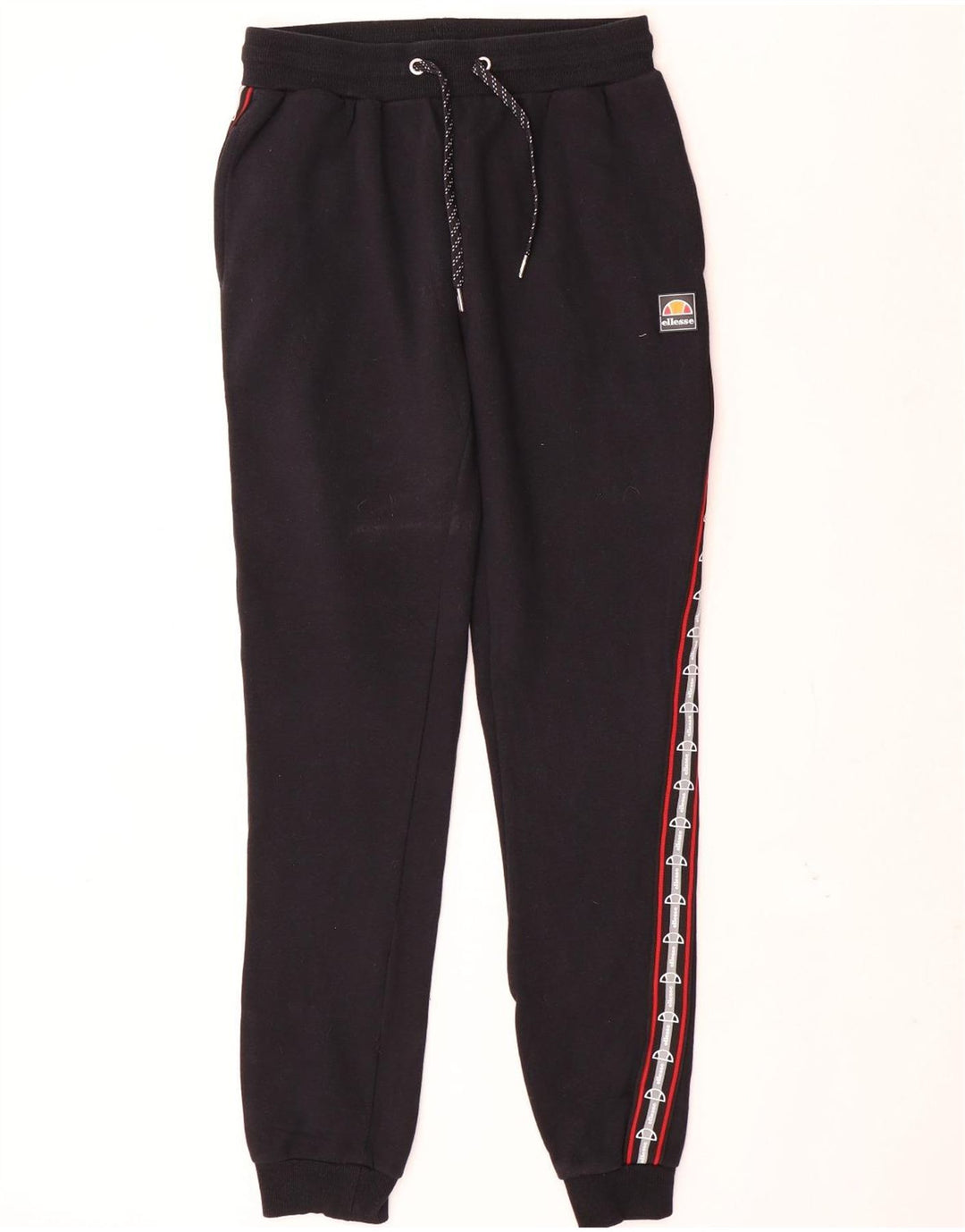 Ellesse Mens Graphic Tracksuit Trousers Joggers Medium  Black Cotton
