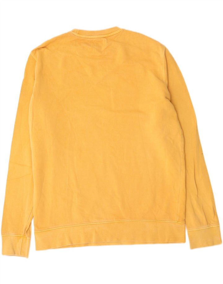 Marks & Spencer Herre Grafisk Sweatshirt Jumper Stor Gul Bomuld