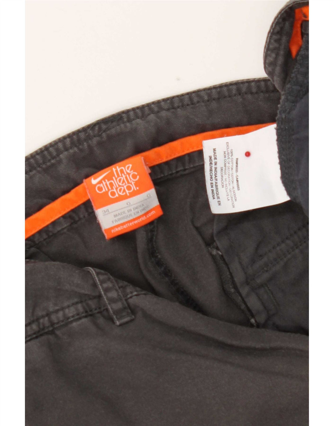 Nike Herre Cargo Shorts W34 Large Grå Bomuld
