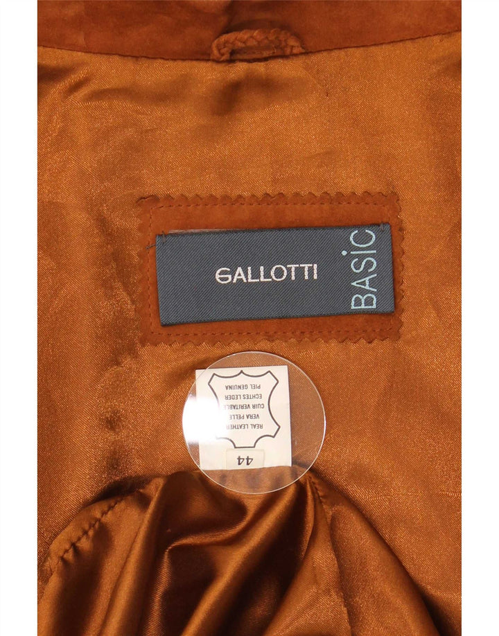 Gallotti Chaqueta De Ante Mujer IT 44 Cuero Marrón Medio