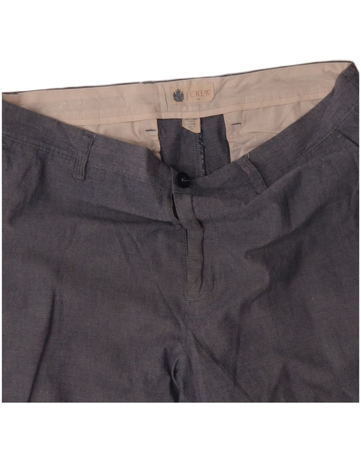 J. CREW Mens Chino Shorts W33 Medium Blue Cotton