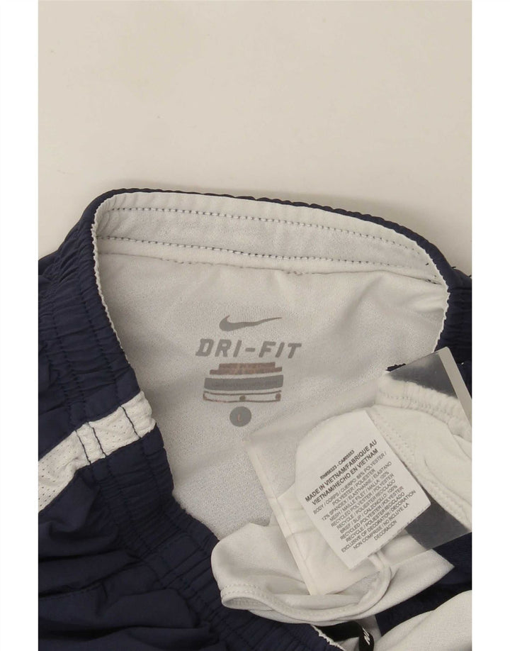 Nike Mens Dri Fit Sport Shorts Large Navy Blue Colourblock Polyester