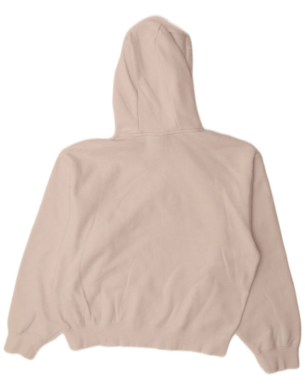 Ellesse Womens Oversized Hoodie Jumper UK 14 Large White Cotton