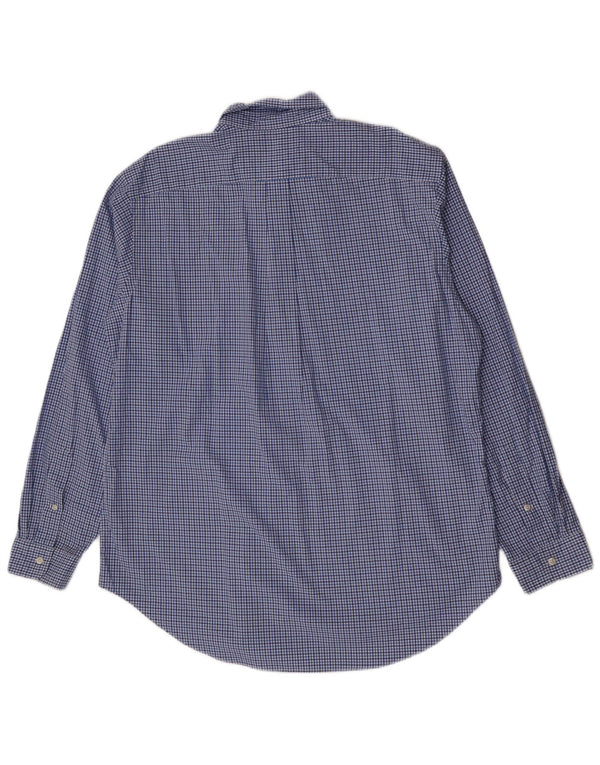 Ralph Lauren Chemise coupe classique pour homme XL en coton vichy bleu