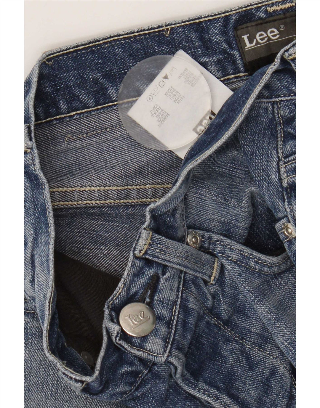 Lee Womens Knox Straight Jeans W28 L28 Blue Cotton