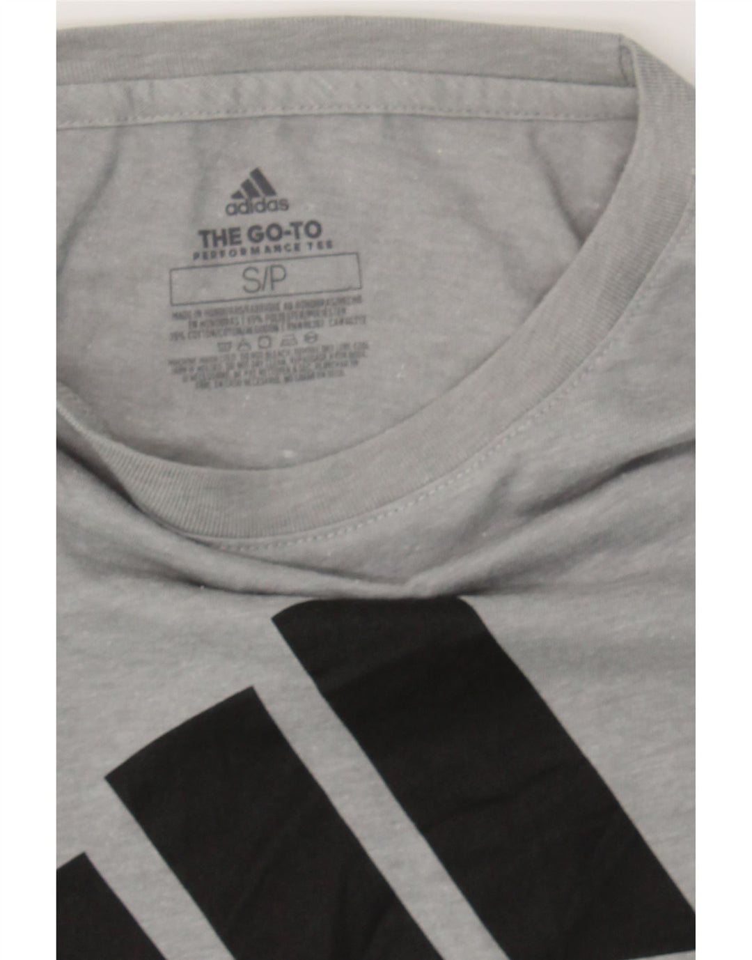 ADIDAS Womens Graphic Top Long Sleeve UK 10 Small Grey Polyester Vintage Adidas and Second-Hand Adidas from Messina Hembry 