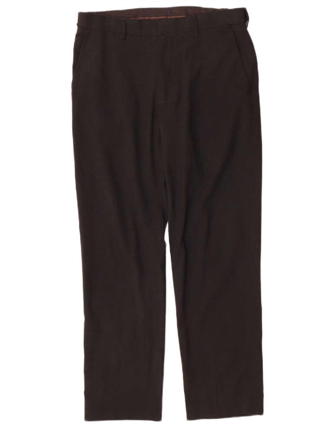 Marks & Spencer Mens Straight Regular Fit Chino Trousers W32 L29 Black