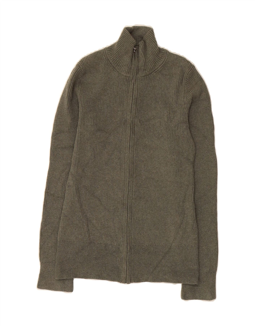 EDDIE BAUER Womens Cardigan Sweater UK 12 Medium Grey Cotton Vintage Eddie Bauer and Second-Hand Eddie Bauer from Messina Hembry 