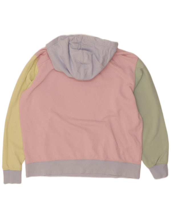 Nike Damen-Pullover mit übergroßem Kapuzenpullover, Gr. 14, mittelgroß, mehrfarbig, Farbblock