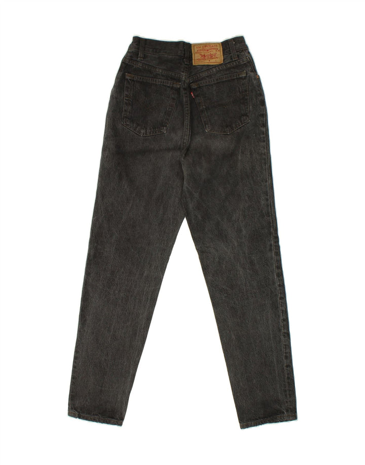 LEVI'S Womens Tapered Jeans US 5 Small W24 L29 Grey Cotton Vintage Levi's and Second-Hand Levi's from Messina Hembry 