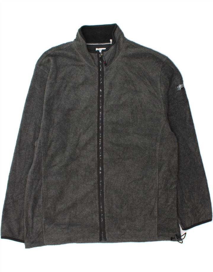 IZOD Mens Fleece Jacket UK 42 XL Grey Polyester Vintage Izod and Second-Hand Izod from Messina Hembry 