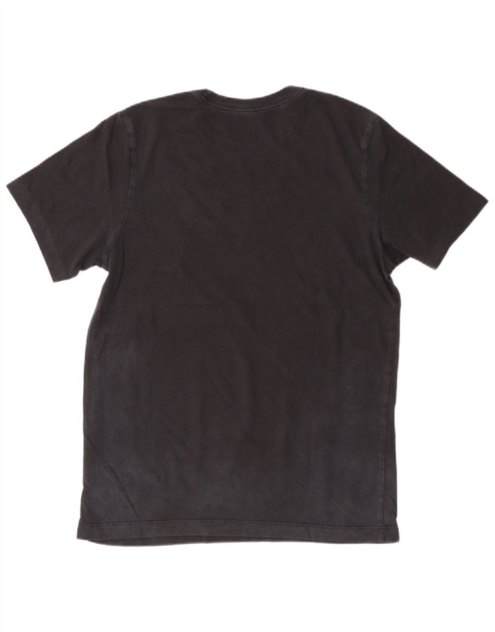 NIKE Mens Graphic T-Shirt Top Medium Black Cotton