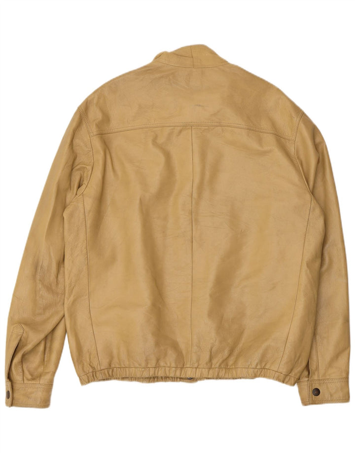 Куртка мужская кожаная VINTAGE IT 52 XL Бежевая