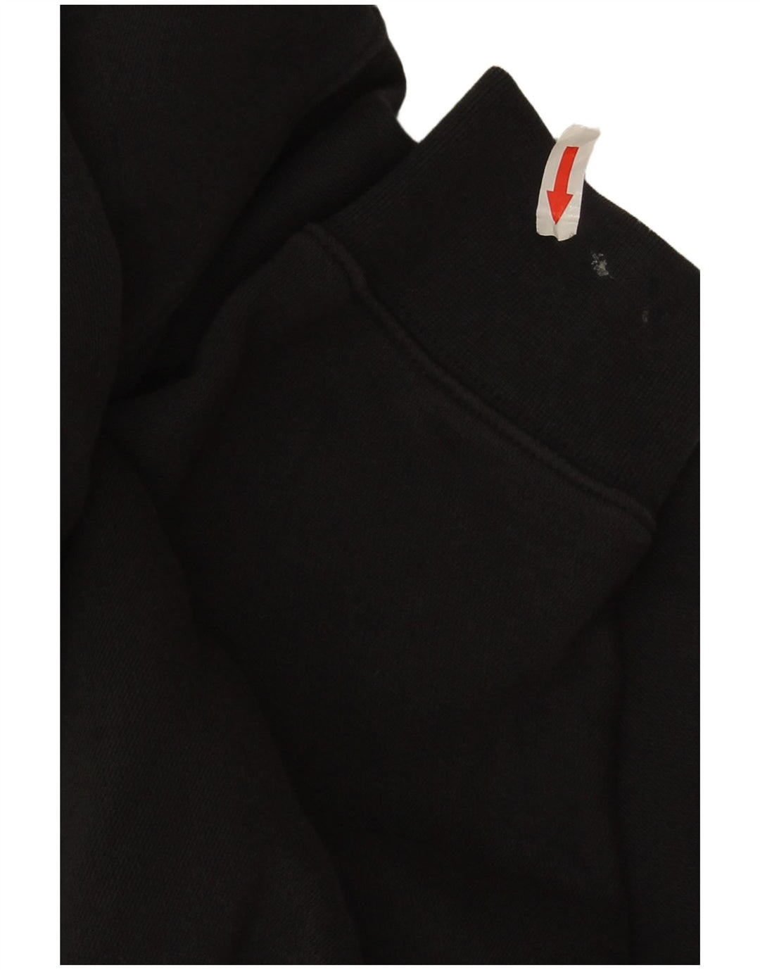 Nike Womens Crop Oversized Sweatshirt Jumper UK 14 Medium Black Cotton