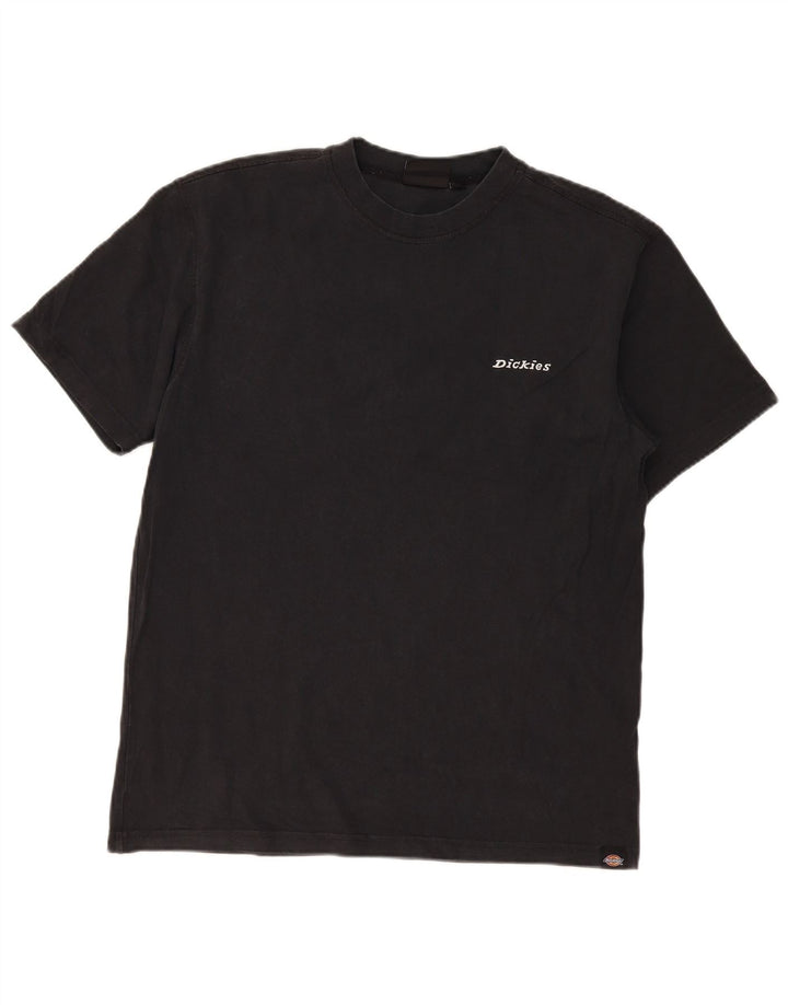 Dickies Herren-T-Shirt-Oberteil aus mittelschwarzer Baumwolle