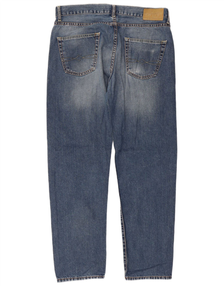 Zara Straight Jeans til mænd EU 44 Large W34 L29 Blå