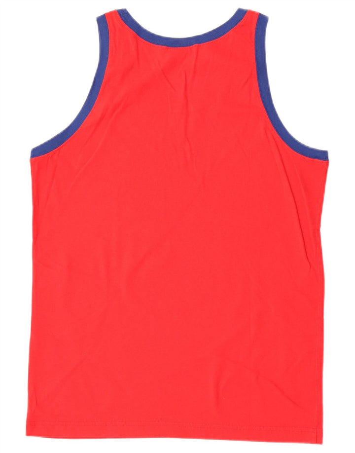 Champion Herren-Weste mit Grafik, mittelrote Baumwolle