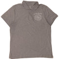 Polo grafica da uomo Nike Large in cotone chiazzato grigio