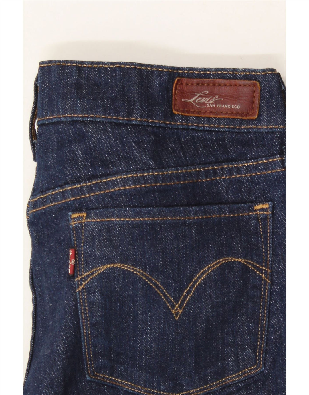 LEVI'S Womens Slight Curve Straight Jeans W27 L32 Blue Cotton Vintage Levi's and Second-Hand Levi's from Messina Hembry 