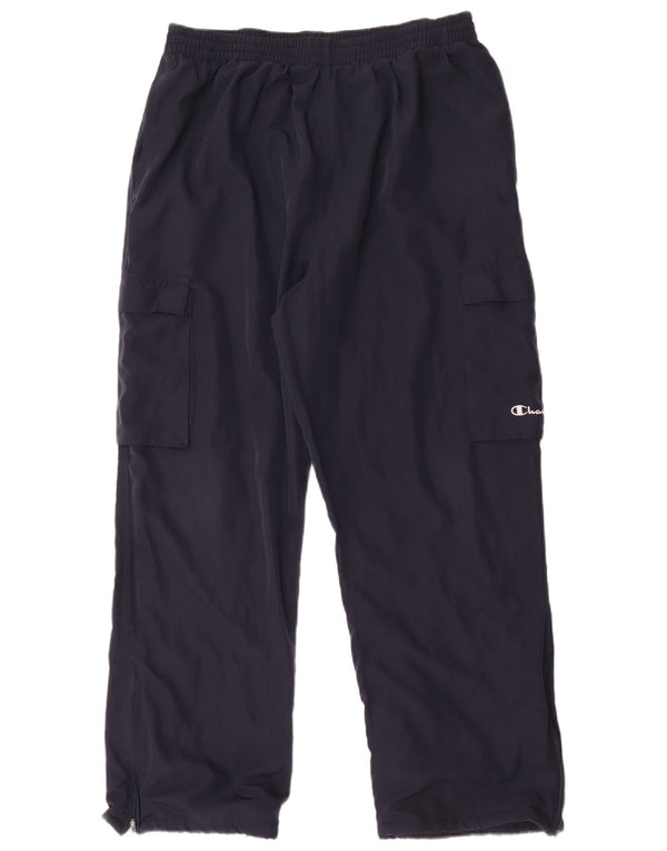 Champion Mens Cargo Windbreaker Trousers Large Navy Blue
