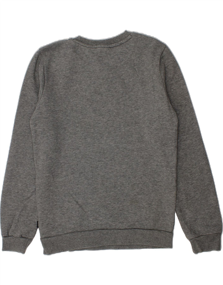 PUMA Boys Graphic Sweatshirt Jumper 11-12 Years Grey Cotton Vintage Puma and Second-Hand Puma from Messina Hembry 