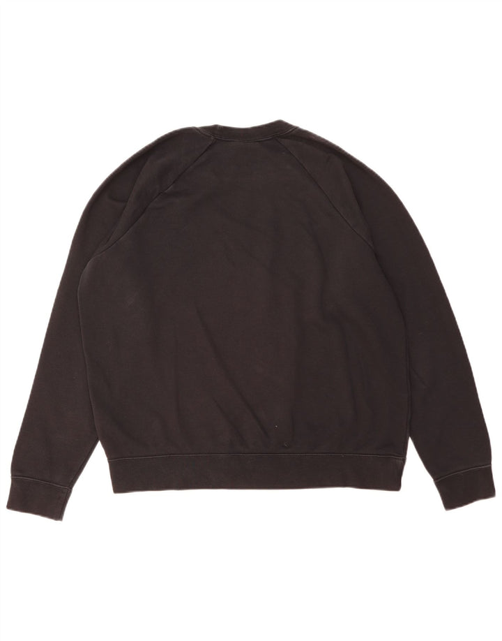 Nike Womens Sweatshirt Jumper UK 16 Grand Noir Coton