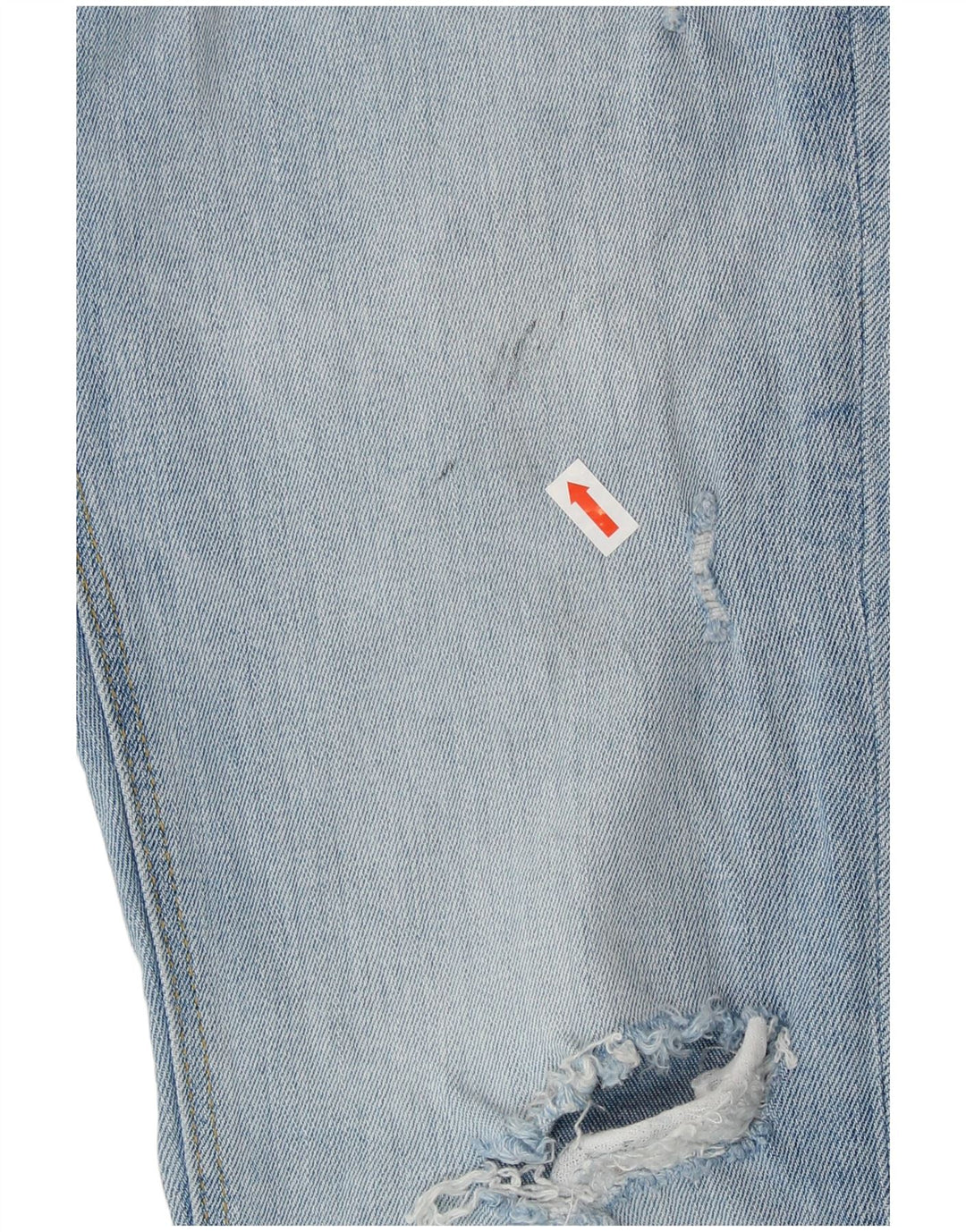 Zara Womens Distressed Cropped Jeans EU 40 Medium W30 L25 Blue Cotton