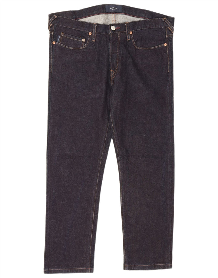 PAUL SMITH Mens Straight Jeans W32 L25 Navy Blue Cotton