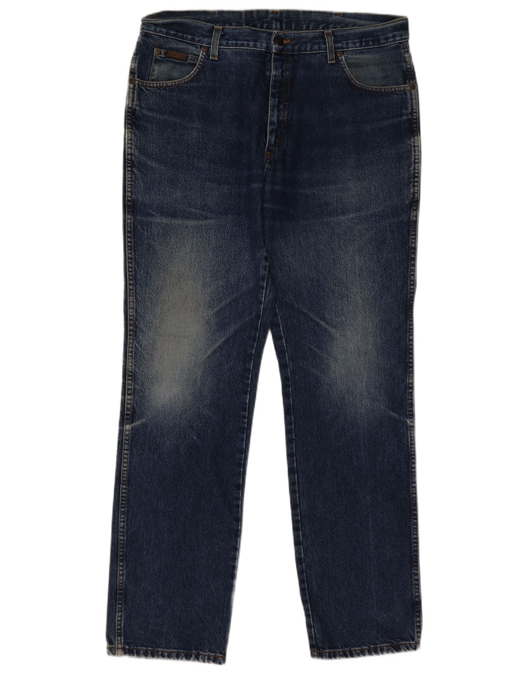 Wrangler Mens Texas Straight Jeans W38 L34 Blue Cotton