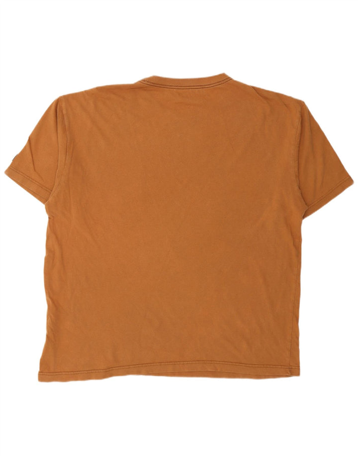 DICKIES Mens T-Shirt Top XL Brown Cotton