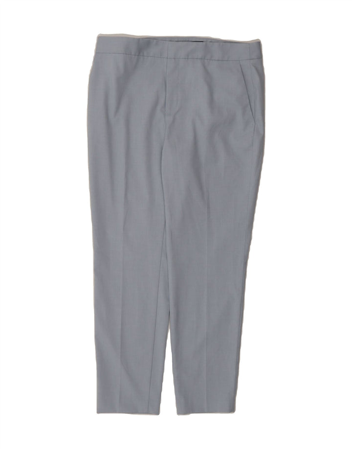 ZARA Womens Slim Crop Casual Trousers EU 38 Medium W32 L27 Blue Polyester Vintage Zara and Second-Hand Zara from Messina Hembry 