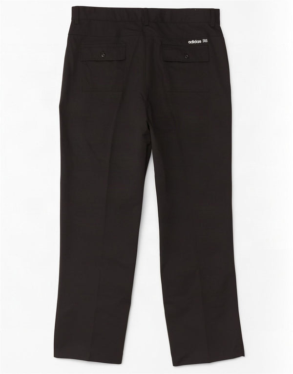 Adidas Mens Climalite Straight Chino Trousers W36 L32 Black Polyester