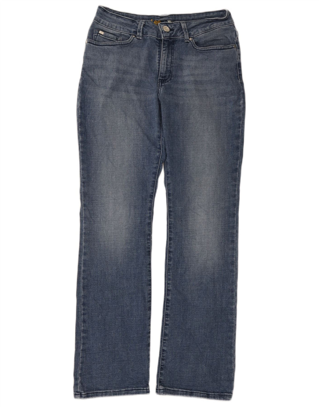 Jeans Bootcut Curvy da donna Lee US 8 medio W28 L30 cotone blu