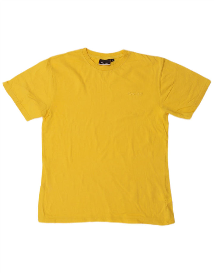 Reebok Herre T-Shirt Top Medium Gul Bomuld