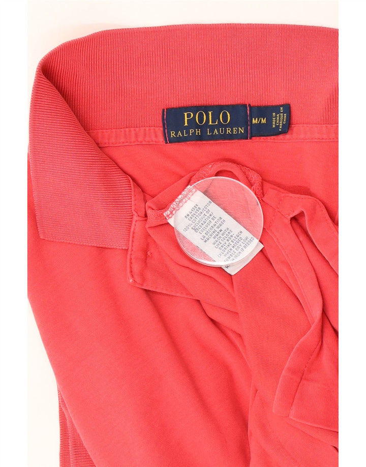 Polo Ralph Lauren Mens Polo Shirt Medium Red Cotton