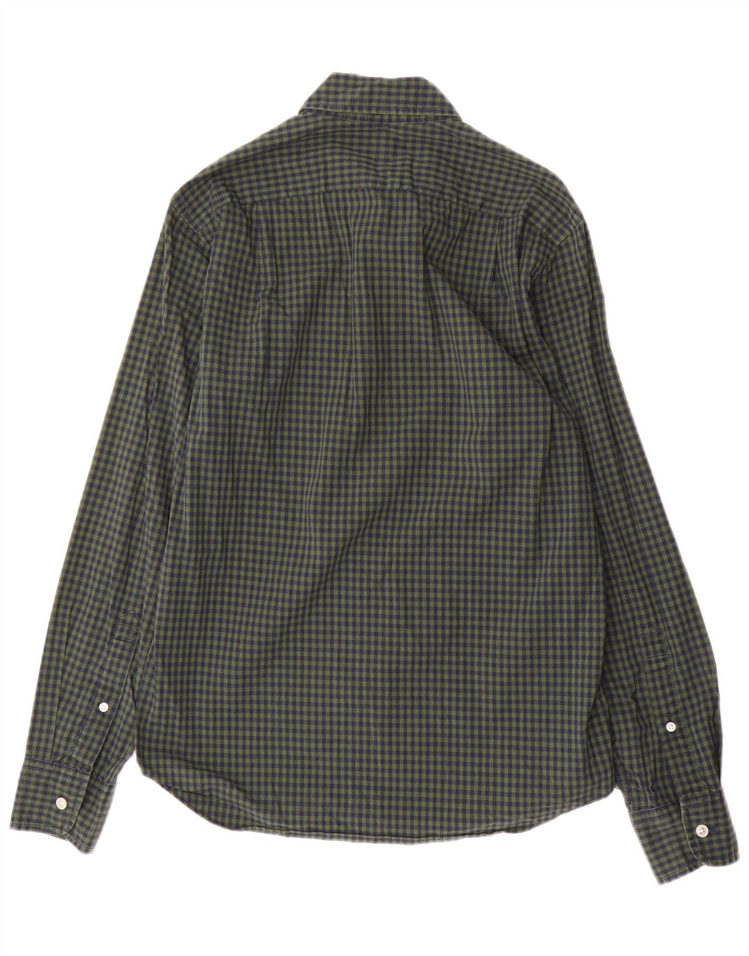 J. CREW Mens Slim Shirt Small Green Check Cotton