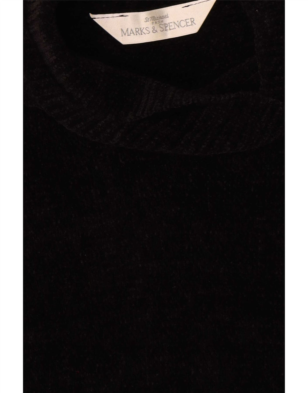 Marks & Spencer Robe pull à manches courtes pour femme UK 12 Noir moyen