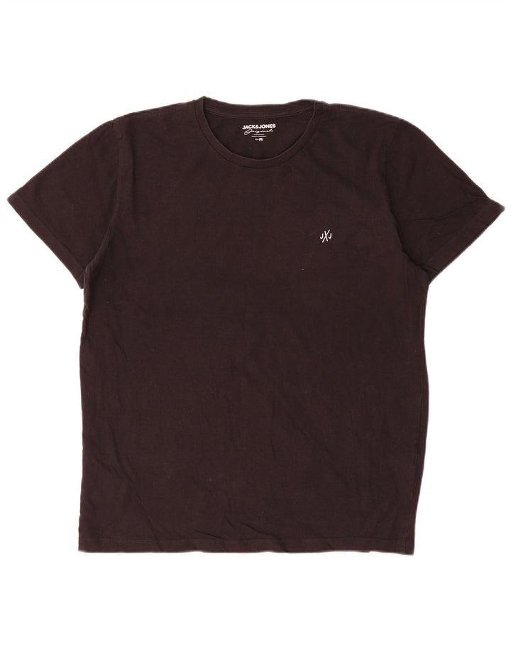 Jack & Jones Herre T-Shirt Top Medium Sort Bomuld