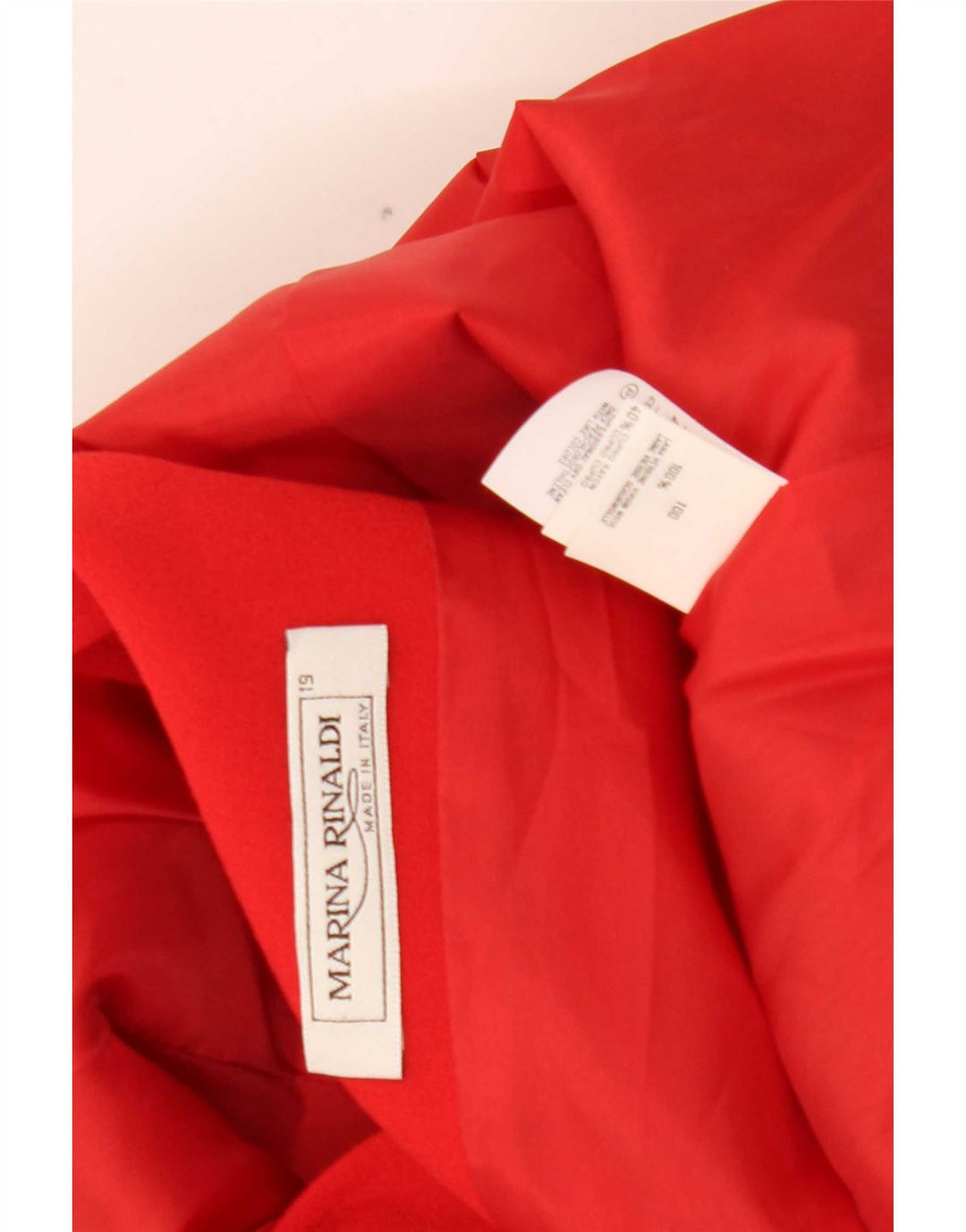 Marina Rinaldi Womens 1 Button Oversized Blazer Jacket Size 19 Small Red