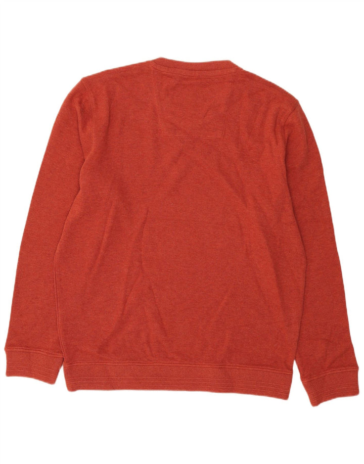 Crew Clothing Mens Sweatshirt Jumper XL Orange Cotton