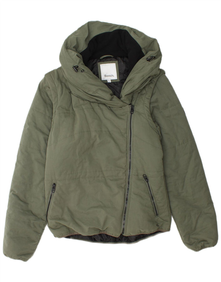 BENCH Womens Padded Jacket UK 18 XL Green Polyester