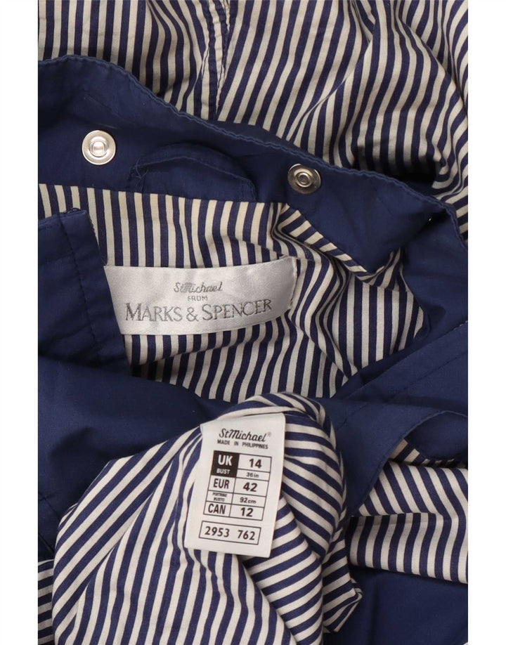 Giacca antipioggia con cappuccio Marks & Spencer da donna St. Michael UK 14 grande blu